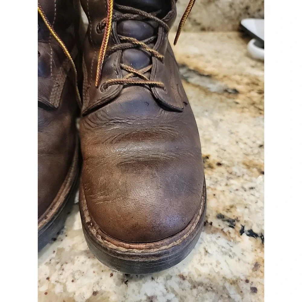 Red Wing Loggermax Leather Work Boots Mens 8.5D Leather Waterproof EH620 Vibram